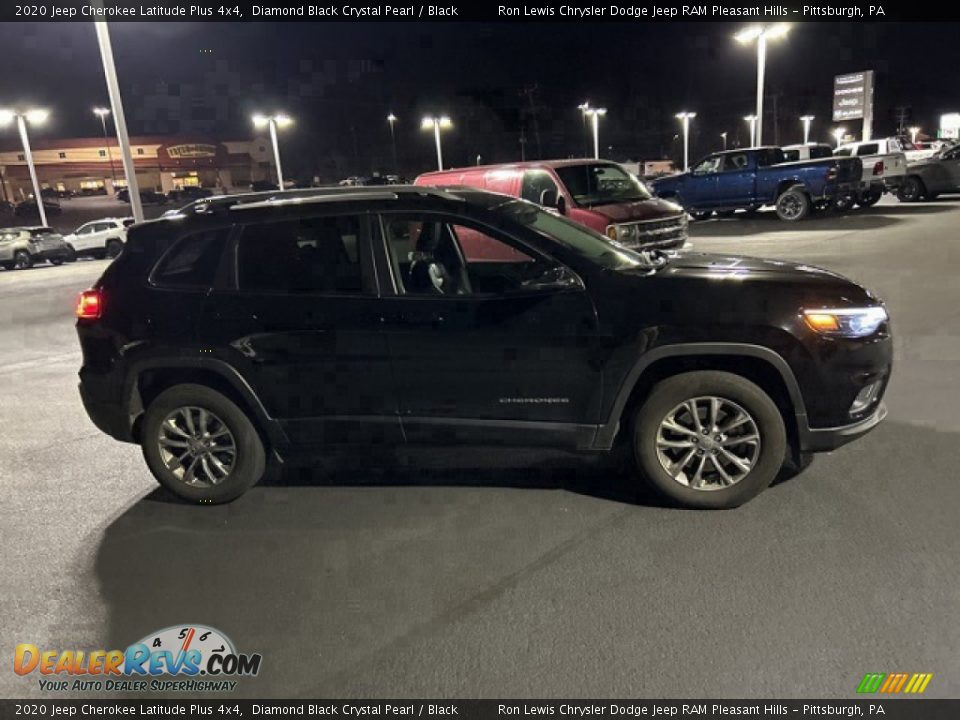 2020 Jeep Cherokee Latitude Plus 4x4 Diamond Black Crystal Pearl / Black Photo #2