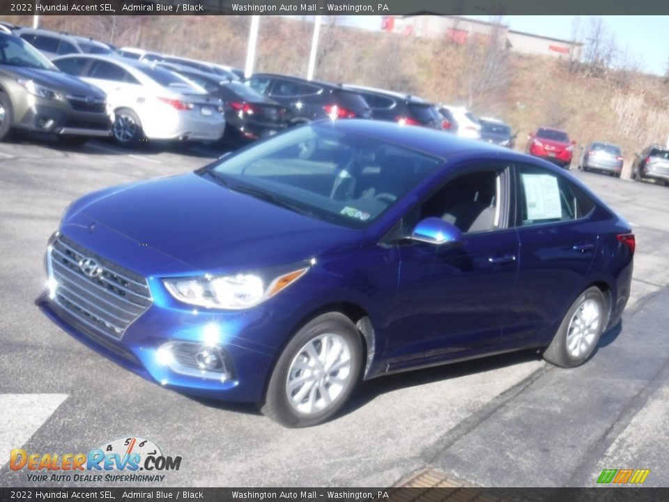 2022 Hyundai Accent SEL Admiral Blue / Black Photo #5