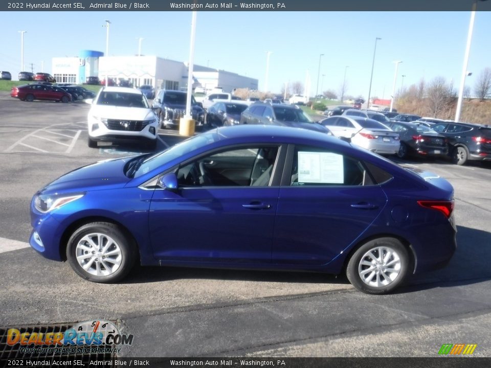 2022 Hyundai Accent SEL Admiral Blue / Black Photo #6