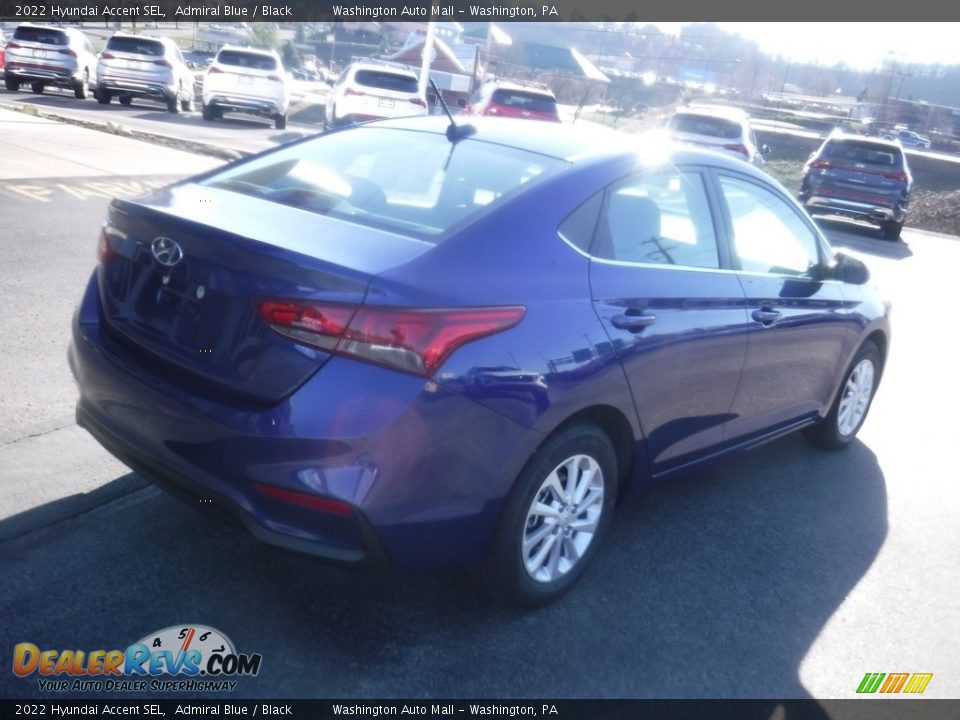 2022 Hyundai Accent SEL Admiral Blue / Black Photo #8