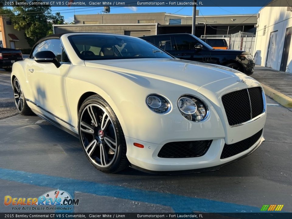 2015 Bentley Continental GT V8 S Convertible Glacier White / Linen Photo #1