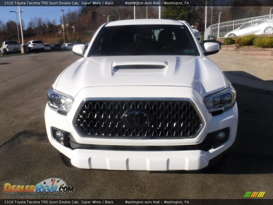 2018 Toyota Tacoma TRD Sport Double Cab Super White / Black Photo #12