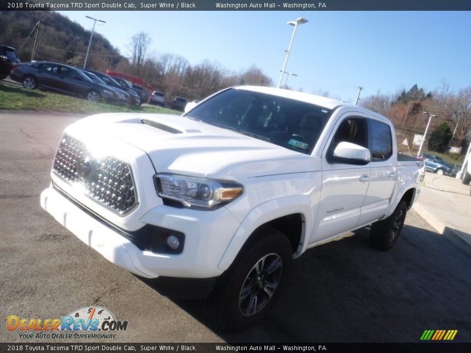 2018 Toyota Tacoma TRD Sport Double Cab Super White / Black Photo #13