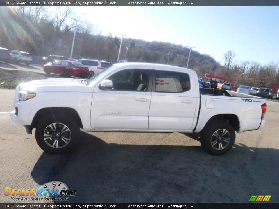 2018 Toyota Tacoma TRD Sport Double Cab Super White / Black Photo #14