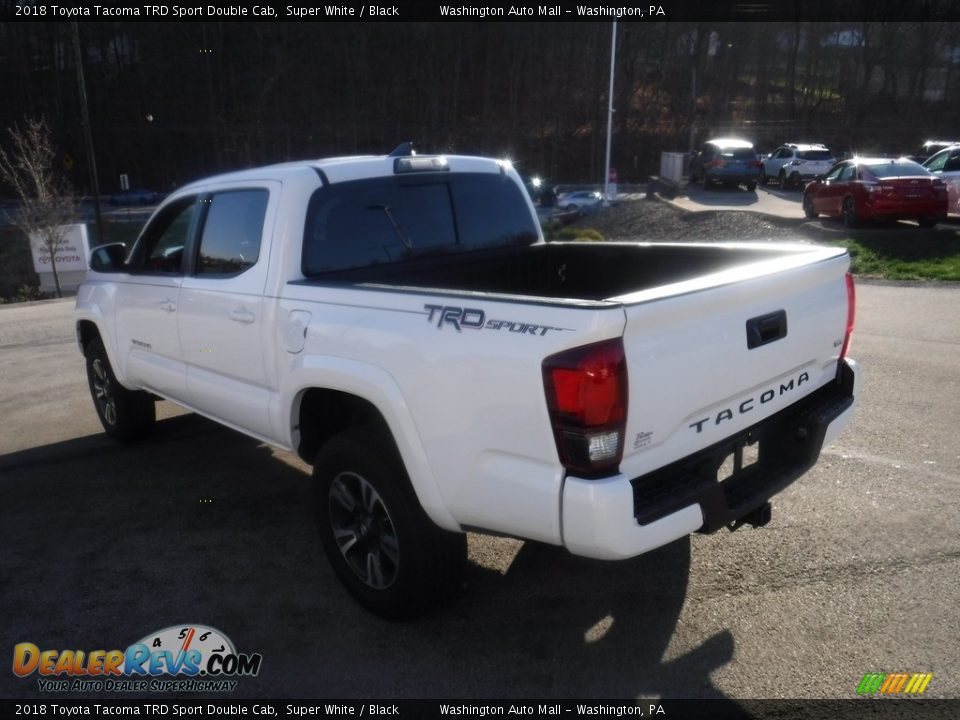 2018 Toyota Tacoma TRD Sport Double Cab Super White / Black Photo #15