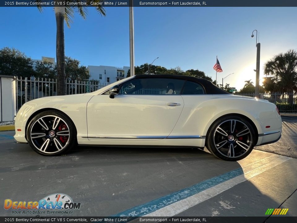 2015 Bentley Continental GT V8 S Convertible Glacier White / Linen Photo #6