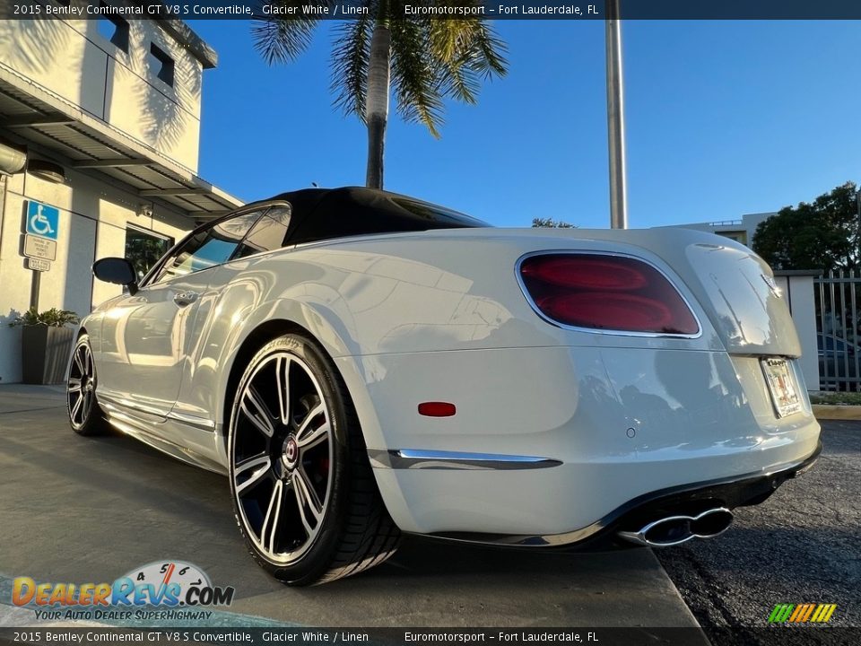 2015 Bentley Continental GT V8 S Convertible Glacier White / Linen Photo #7