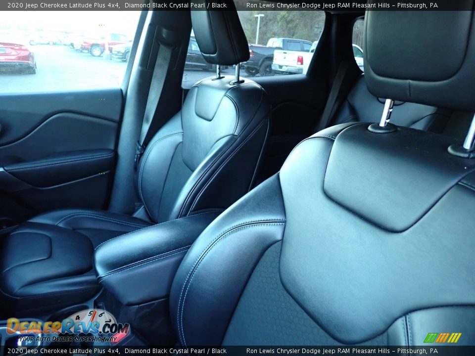 2020 Jeep Cherokee Latitude Plus 4x4 Diamond Black Crystal Pearl / Black Photo #13