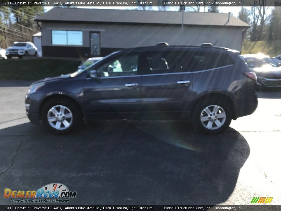 2013 Chevrolet Traverse LT AWD Atlantis Blue Metallic / Dark Titanium/Light Titanium Photo #1