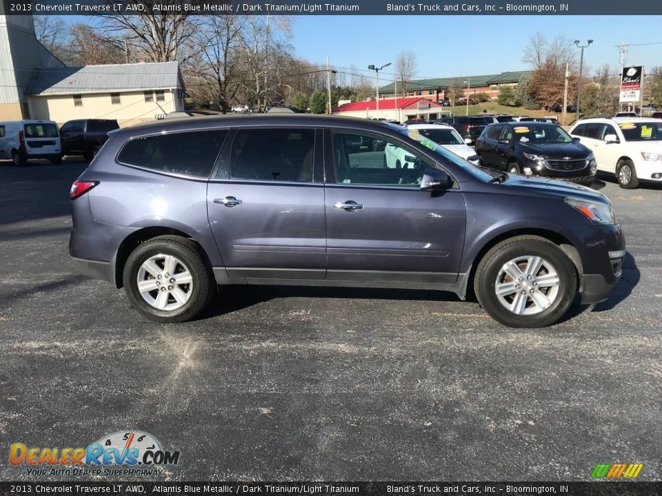 2013 Chevrolet Traverse LT AWD Atlantis Blue Metallic / Dark Titanium/Light Titanium Photo #5