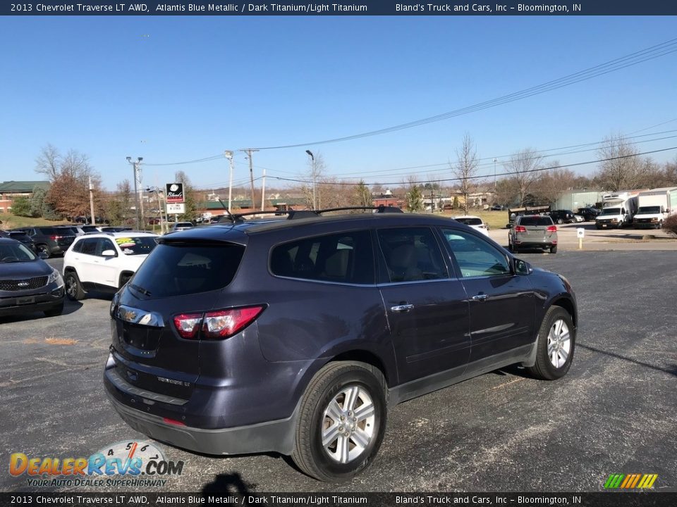 2013 Chevrolet Traverse LT AWD Atlantis Blue Metallic / Dark Titanium/Light Titanium Photo #6