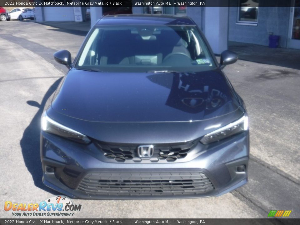 2022 Honda Civic LX Hatchback Meteorite Gray Metallic / Black Photo #4