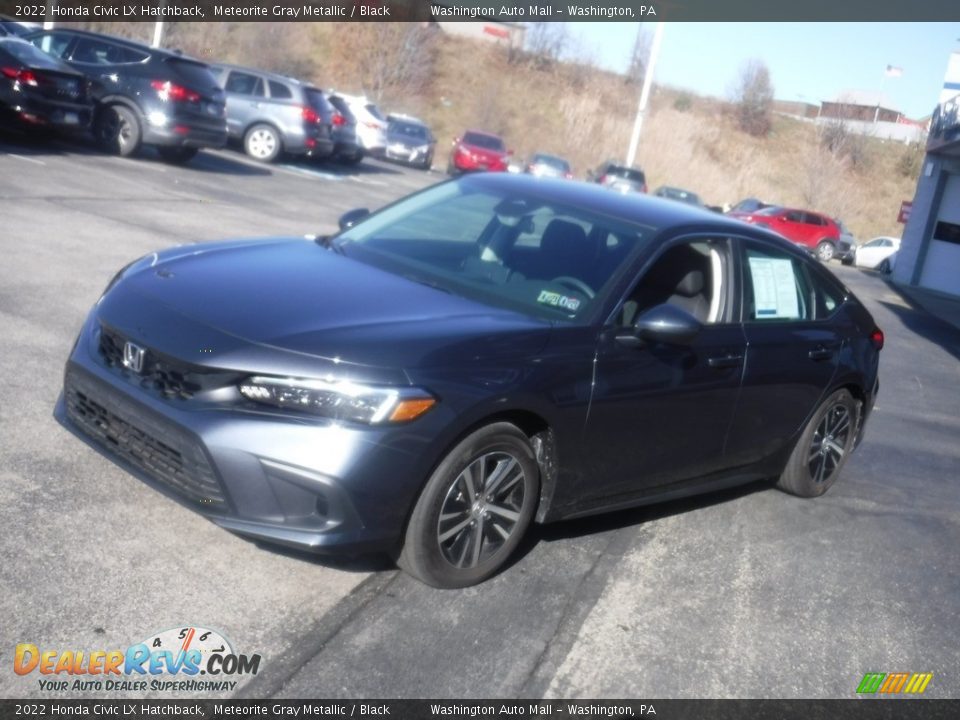 2022 Honda Civic LX Hatchback Meteorite Gray Metallic / Black Photo #5