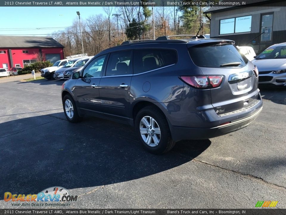 2013 Chevrolet Traverse LT AWD Atlantis Blue Metallic / Dark Titanium/Light Titanium Photo #10