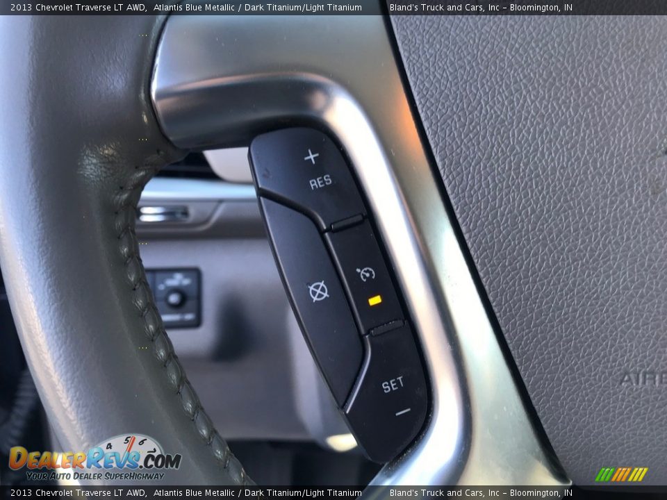 2013 Chevrolet Traverse LT AWD Atlantis Blue Metallic / Dark Titanium/Light Titanium Photo #14