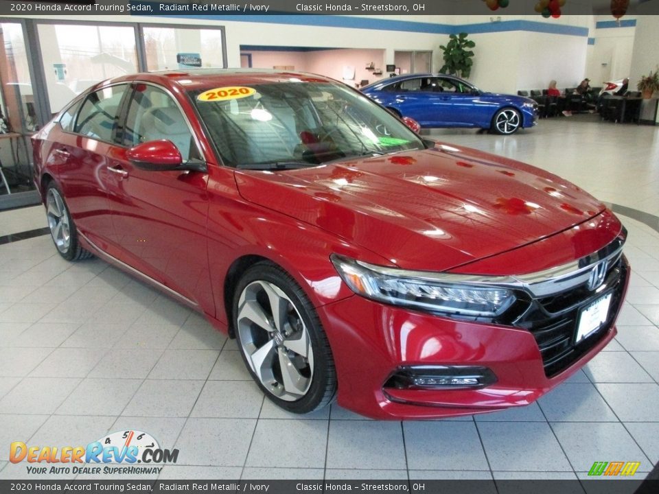 2020 Honda Accord Touring Sedan Radiant Red Metallic / Ivory Photo #3