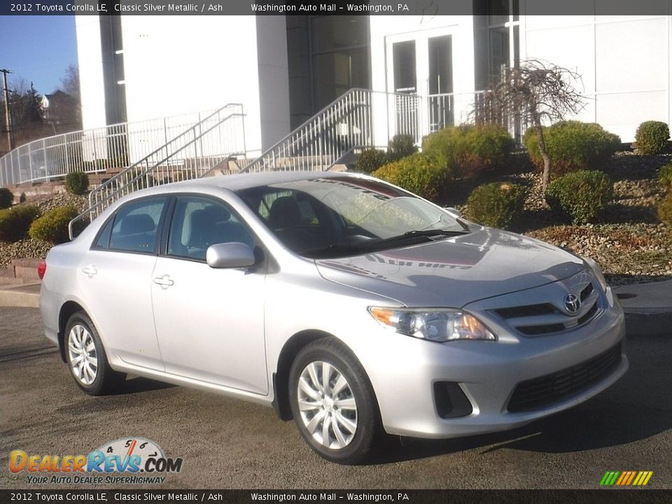 2012 Toyota Corolla LE Classic Silver Metallic / Ash Photo #1