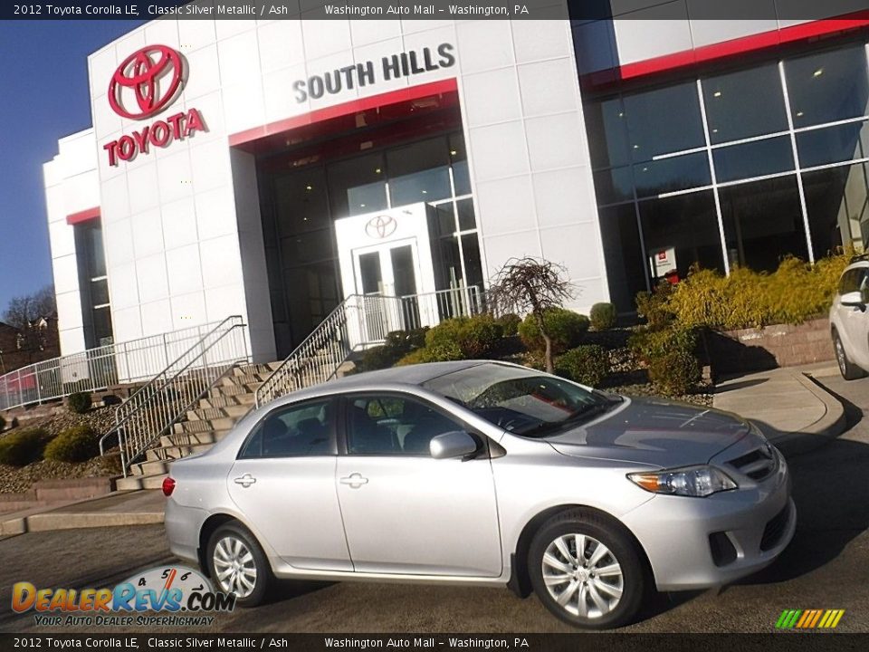 2012 Toyota Corolla LE Classic Silver Metallic / Ash Photo #2