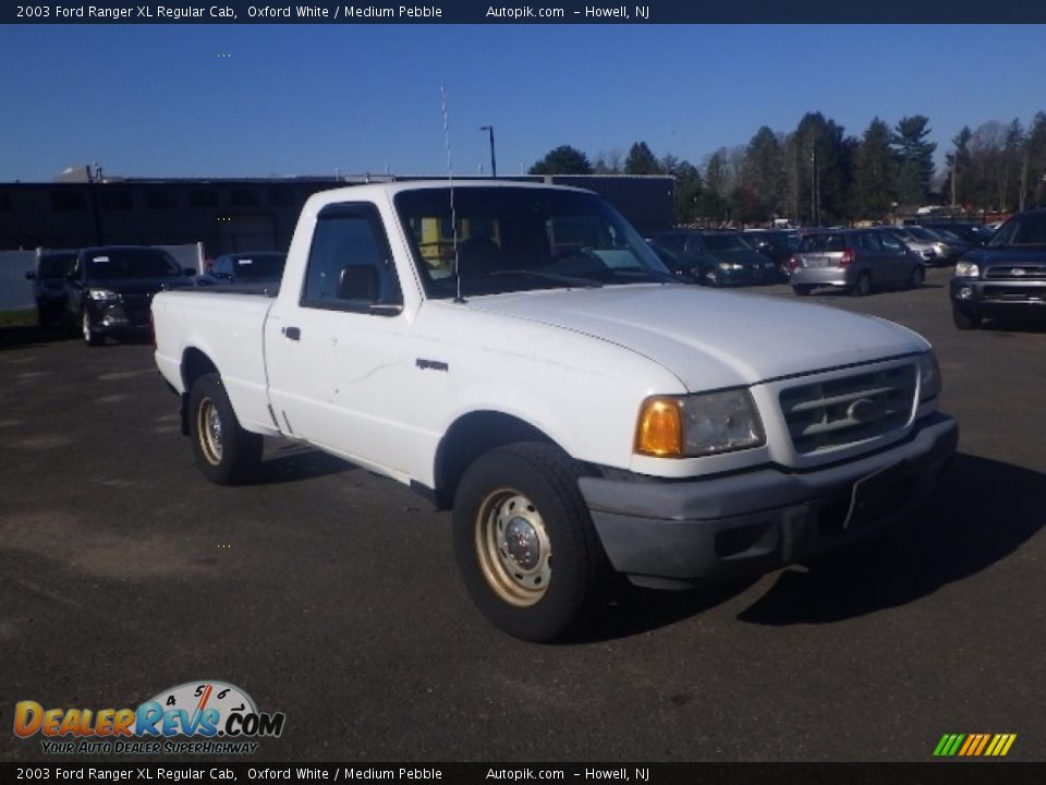 2003 Ford Ranger XL Regular Cab Oxford White / Medium Pebble Photo #3