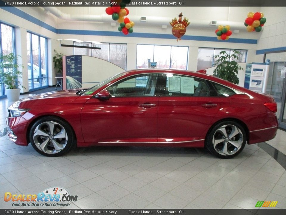 2020 Honda Accord Touring Sedan Radiant Red Metallic / Ivory Photo #10