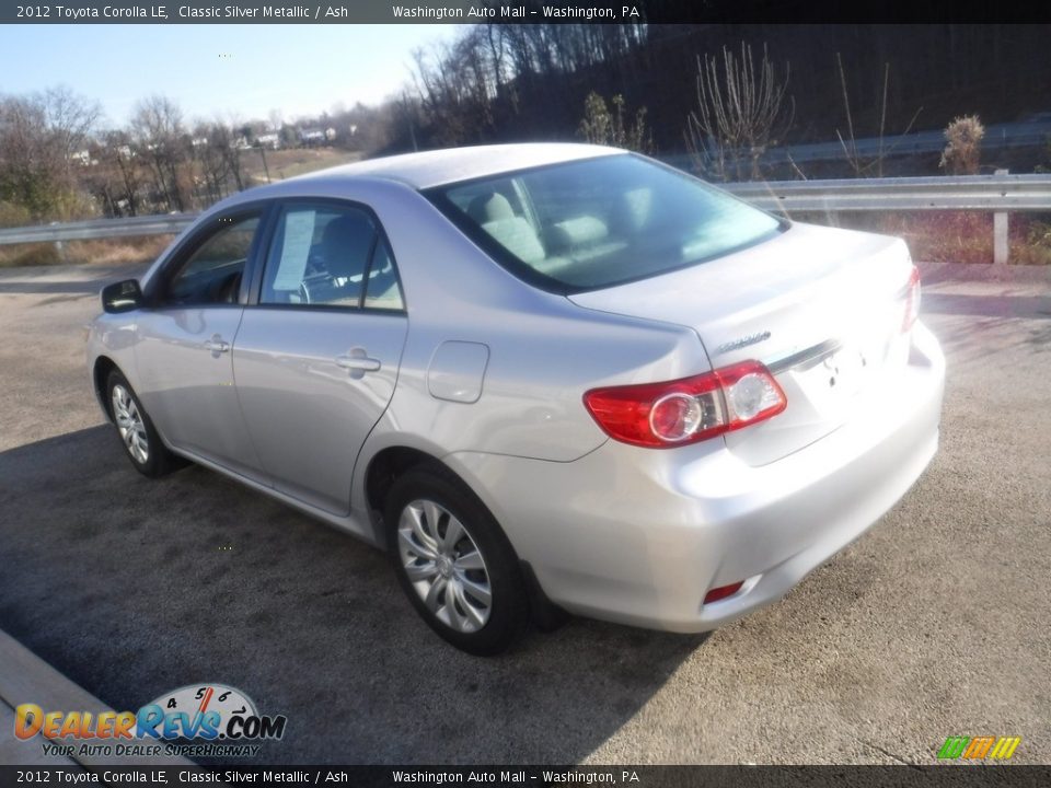 2012 Toyota Corolla LE Classic Silver Metallic / Ash Photo #11