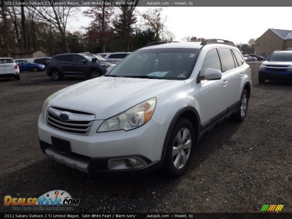 2011 Subaru Outback 2.5i Limited Wagon Satin White Pearl / Warm Ivory Photo #1