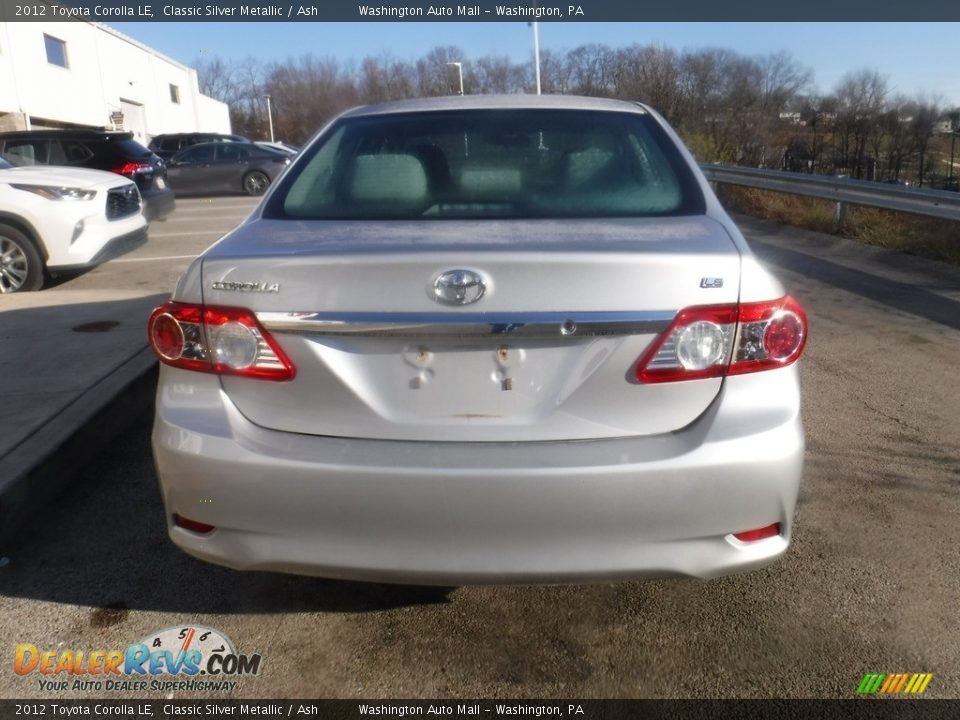 2012 Toyota Corolla LE Classic Silver Metallic / Ash Photo #12