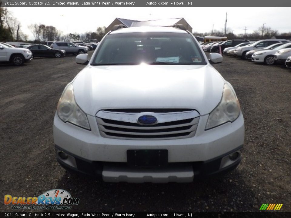 2011 Subaru Outback 2.5i Limited Wagon Satin White Pearl / Warm Ivory Photo #2