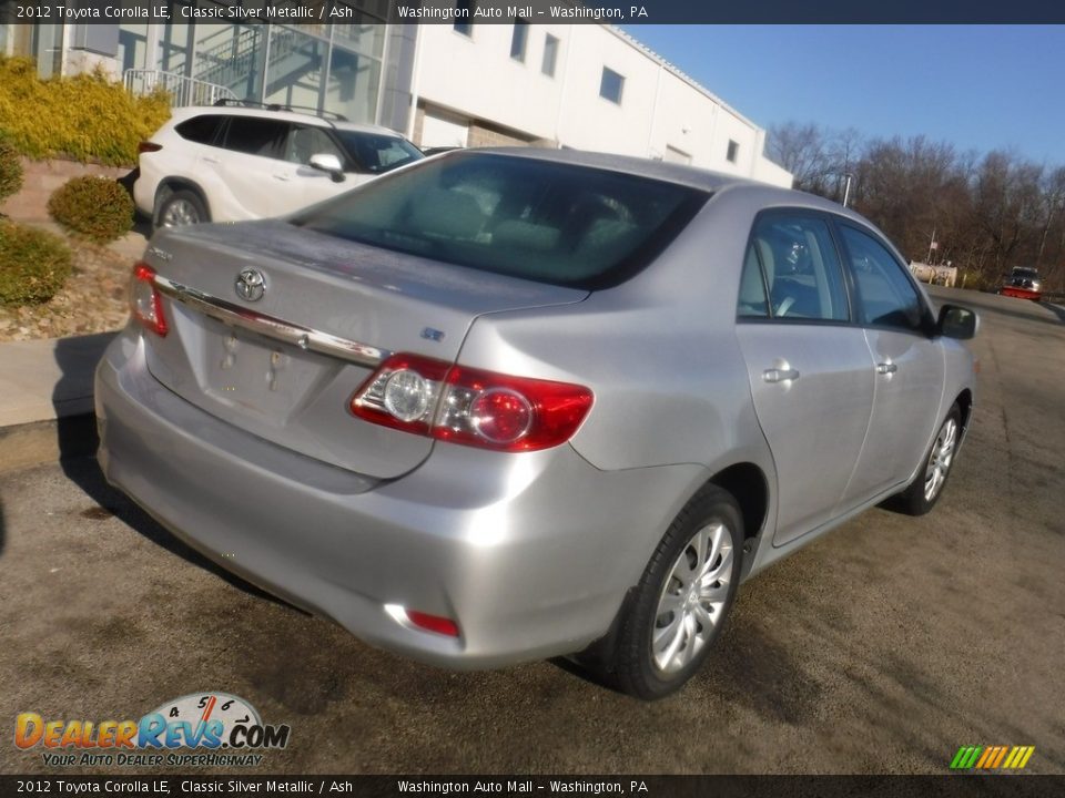 2012 Toyota Corolla LE Classic Silver Metallic / Ash Photo #13