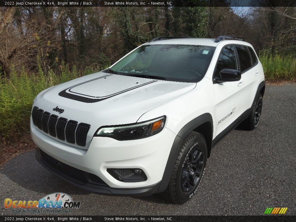 2022 Jeep Cherokee X 4x4 Bright White / Black Photo #2