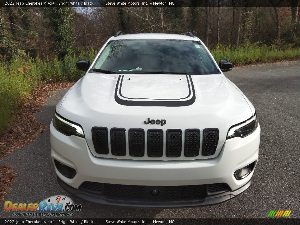2022 Jeep Cherokee X 4x4 Bright White / Black Photo #3