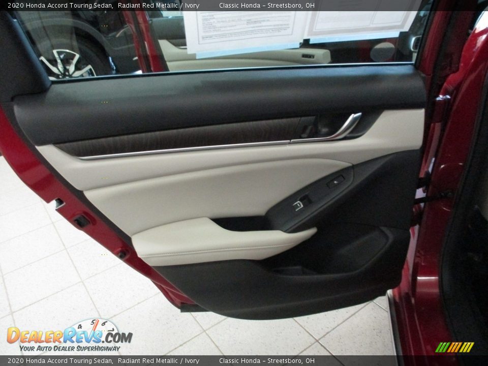 2020 Honda Accord Touring Sedan Radiant Red Metallic / Ivory Photo #23