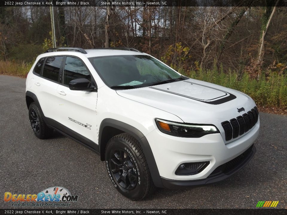 2022 Jeep Cherokee X 4x4 Bright White / Black Photo #4