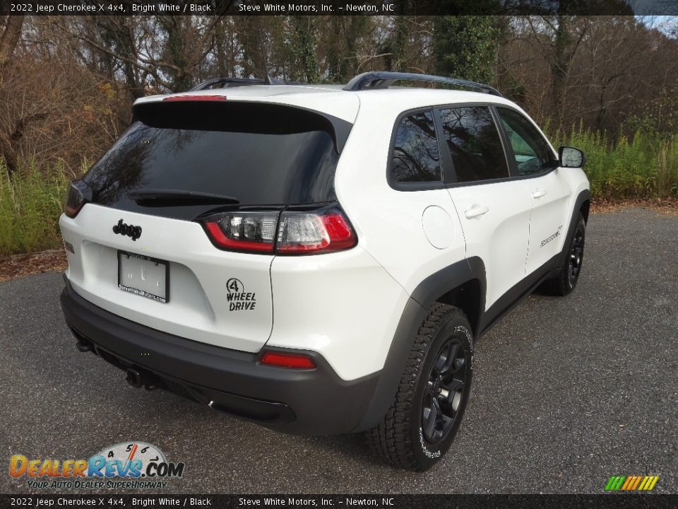 2022 Jeep Cherokee X 4x4 Bright White / Black Photo #6