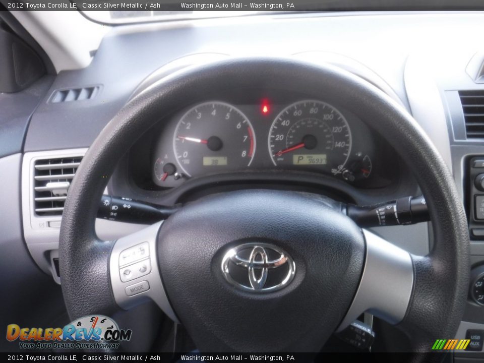 2012 Toyota Corolla LE Classic Silver Metallic / Ash Photo #23