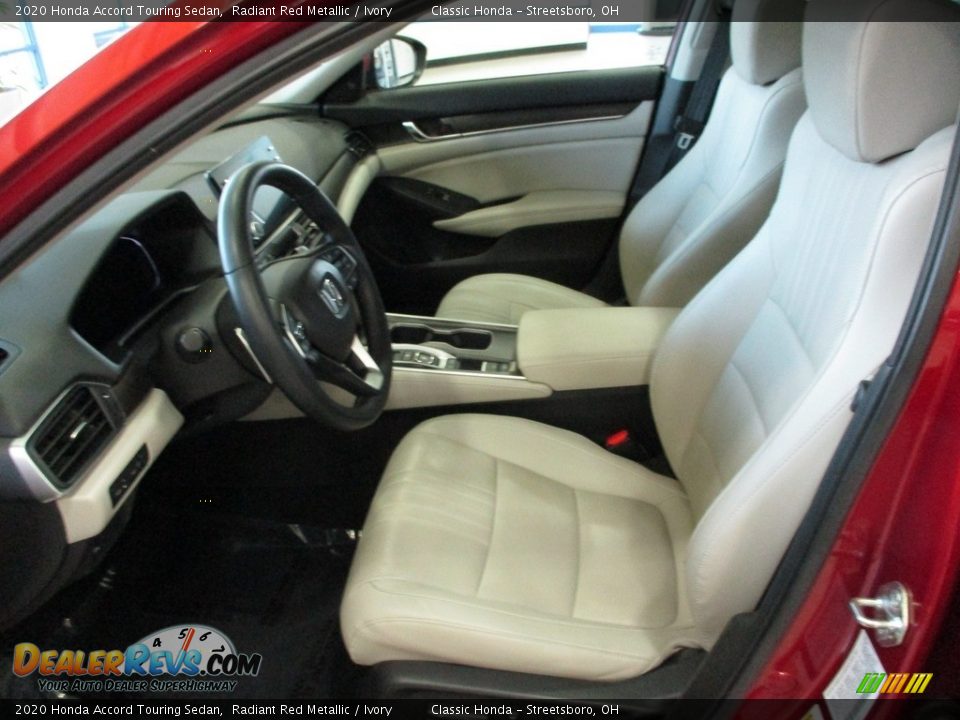2020 Honda Accord Touring Sedan Radiant Red Metallic / Ivory Photo #28