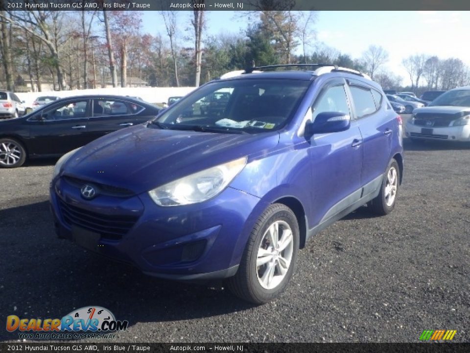 2012 Hyundai Tucson GLS AWD Iris Blue / Taupe Photo #1