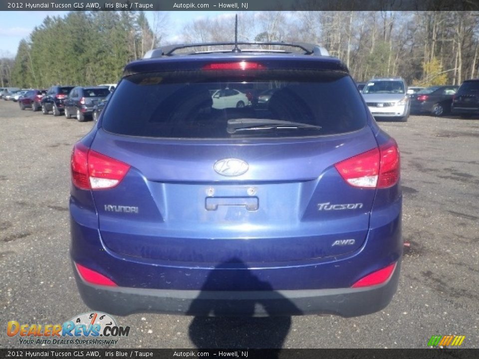 2012 Hyundai Tucson GLS AWD Iris Blue / Taupe Photo #5