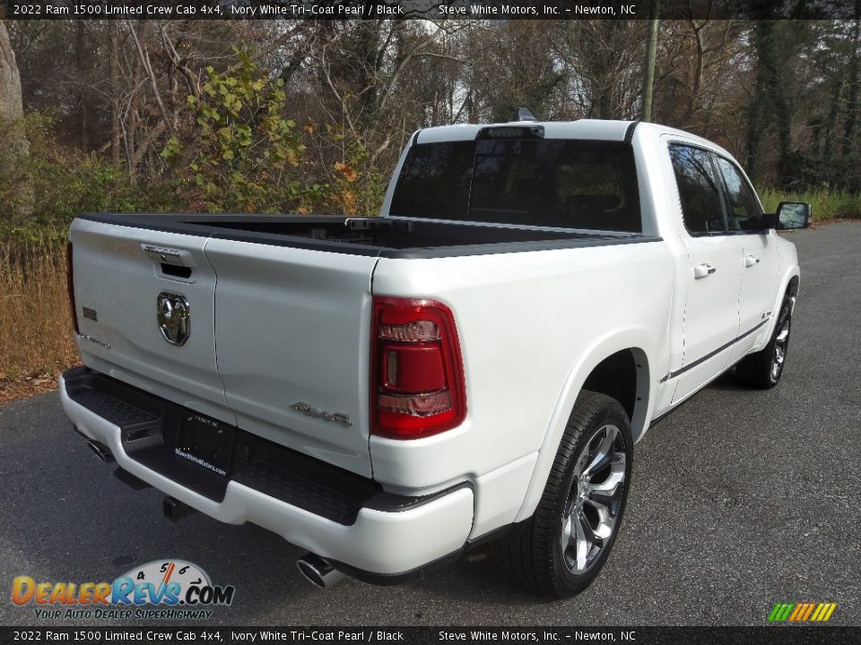 2022 Ram 1500 Limited Crew Cab 4x4 Ivory White Tri-Coat Pearl / Black Photo #6