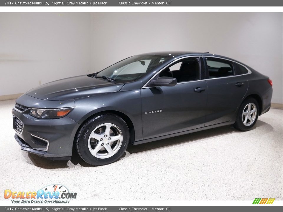 2017 Chevrolet Malibu LS Nightfall Gray Metallic / Jet Black Photo #3