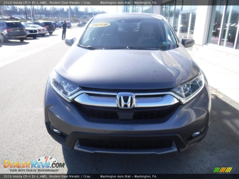 2019 Honda CR-V EX-L AWD Modern Steel Metallic / Gray Photo #5