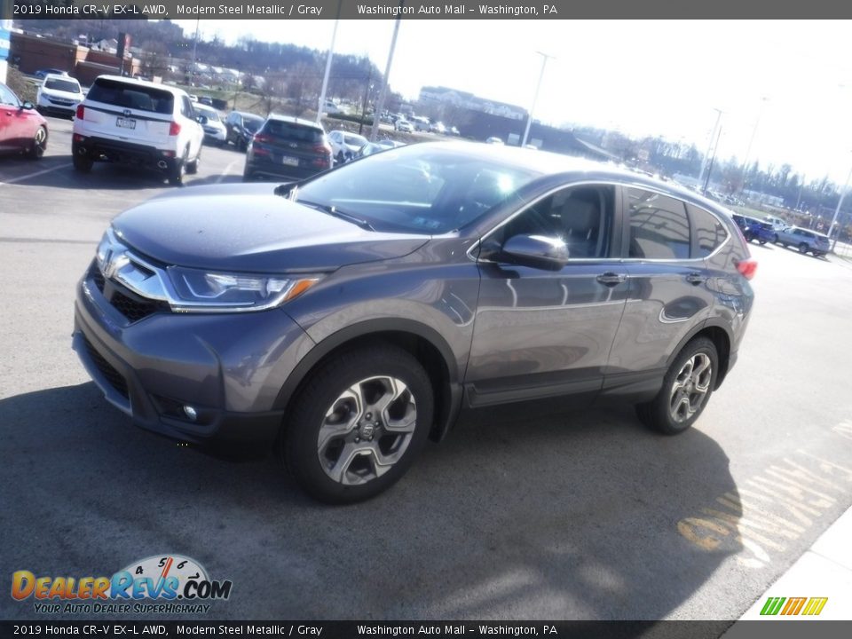 2019 Honda CR-V EX-L AWD Modern Steel Metallic / Gray Photo #6