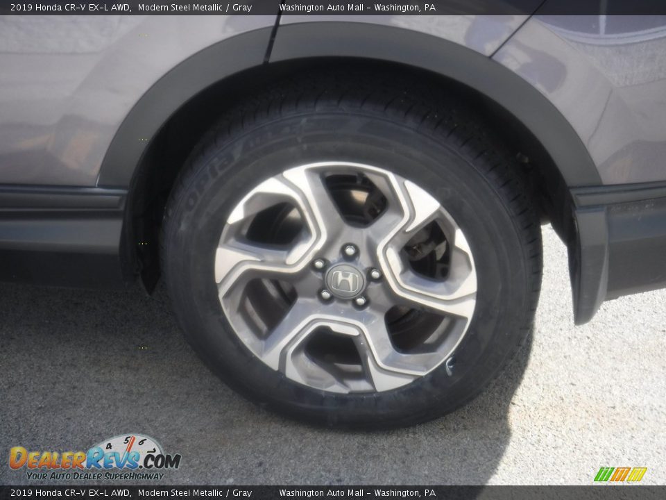2019 Honda CR-V EX-L AWD Modern Steel Metallic / Gray Photo #7