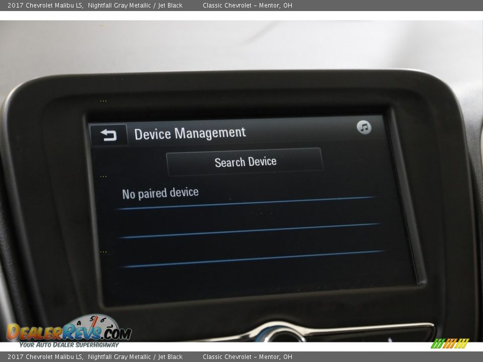 2017 Chevrolet Malibu LS Nightfall Gray Metallic / Jet Black Photo #11