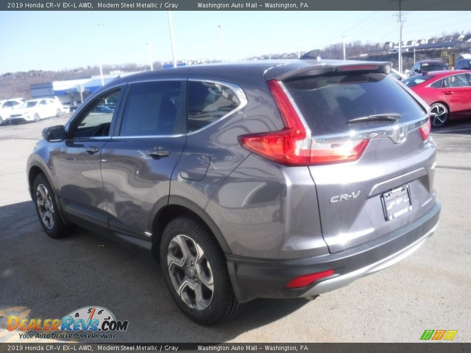 2019 Honda CR-V EX-L AWD Modern Steel Metallic / Gray Photo #8