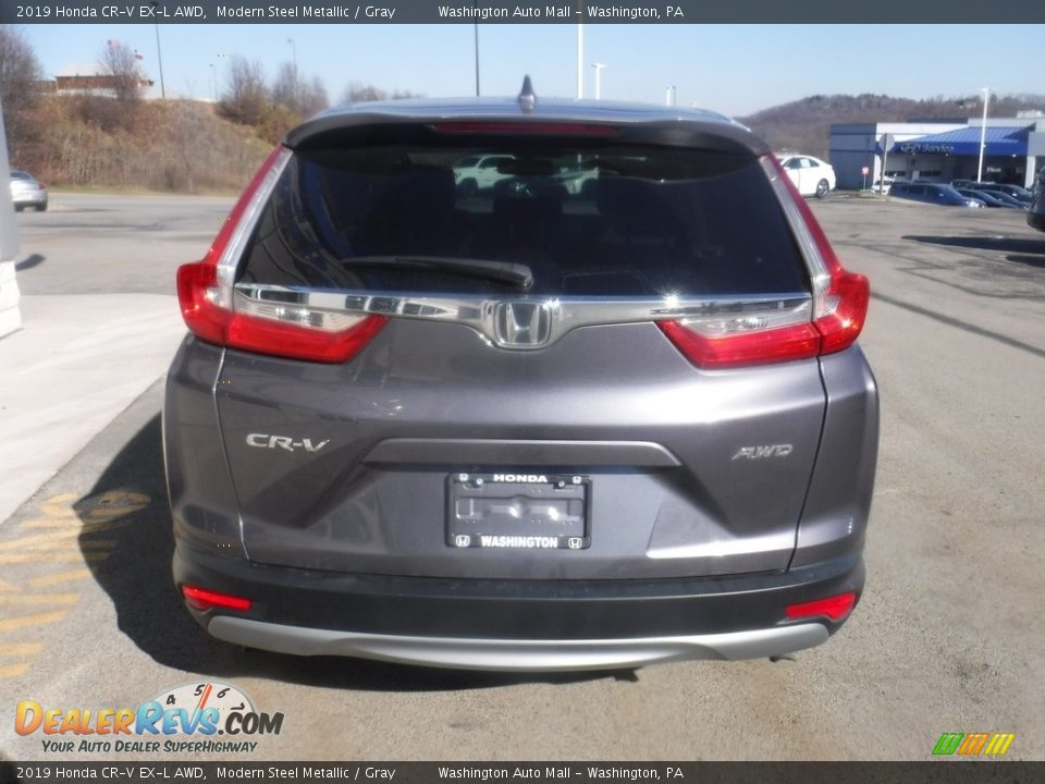 2019 Honda CR-V EX-L AWD Modern Steel Metallic / Gray Photo #9