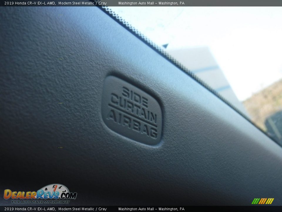 2019 Honda CR-V EX-L AWD Modern Steel Metallic / Gray Photo #23