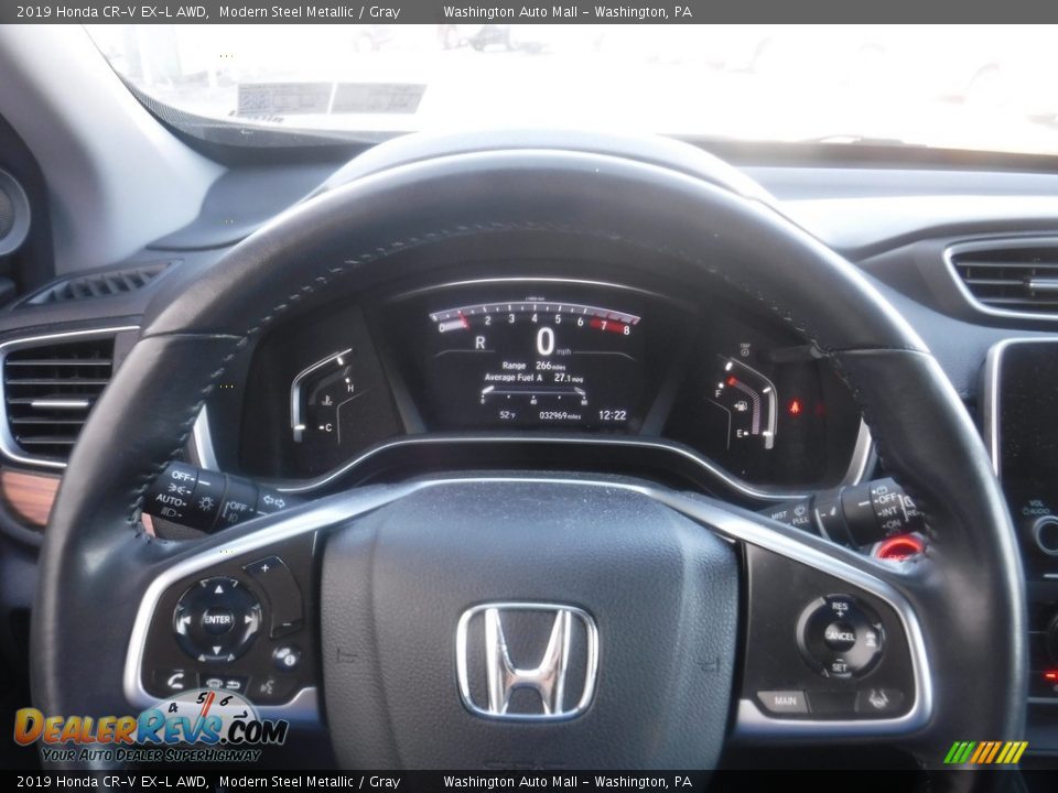 2019 Honda CR-V EX-L AWD Modern Steel Metallic / Gray Photo #24