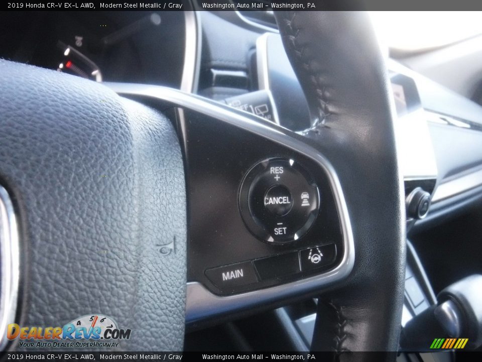2019 Honda CR-V EX-L AWD Modern Steel Metallic / Gray Photo #26