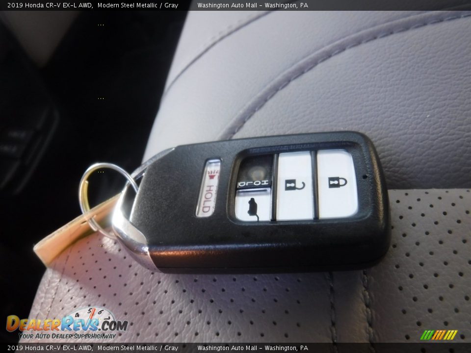 2019 Honda CR-V EX-L AWD Modern Steel Metallic / Gray Photo #33